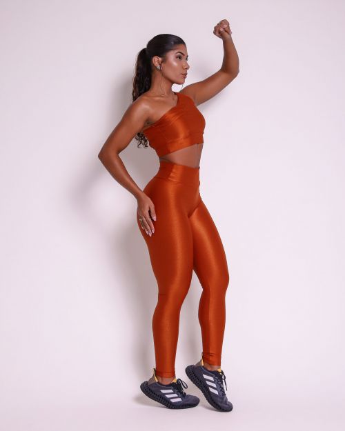 Conjunto Calça Legging Básica Compressão + Top Paloma