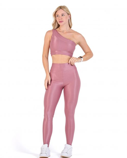 Conjunto Calça Legging Básica Compressão + Top Paloma