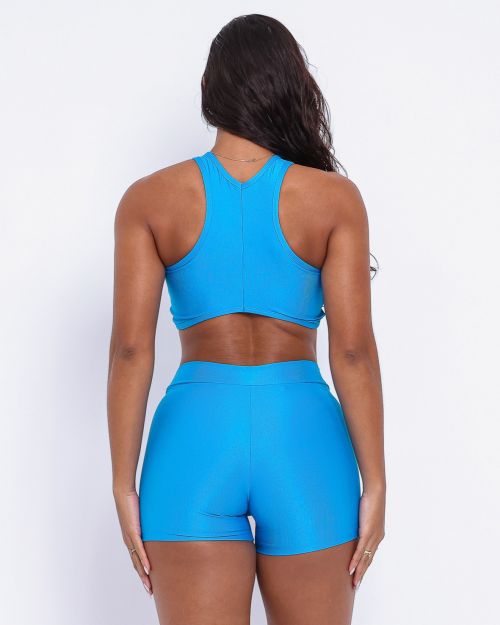 Conjunto Short B�sico C�s Fino Compress�o + Top Sofia