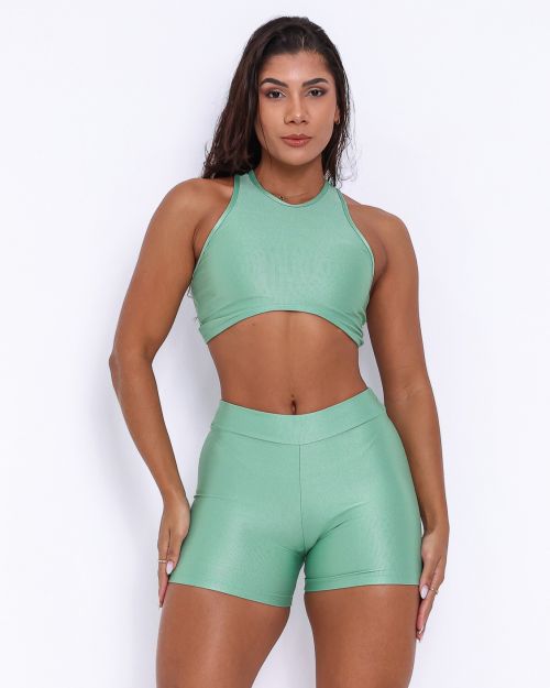 Conjunto Short B�sico C�s Fino Compress�o + Top Sofia