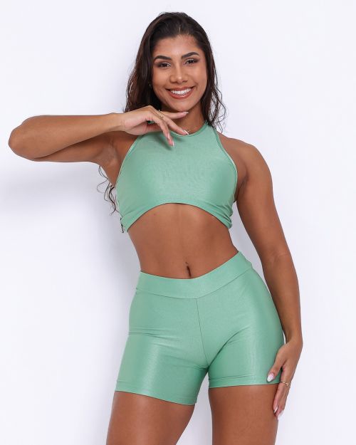 Conjunto Short B�sico C�s Fino Compress�o + Top Sofia