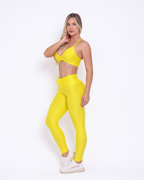 Conjunto Calça Legging Empina Compressão + Top Vi