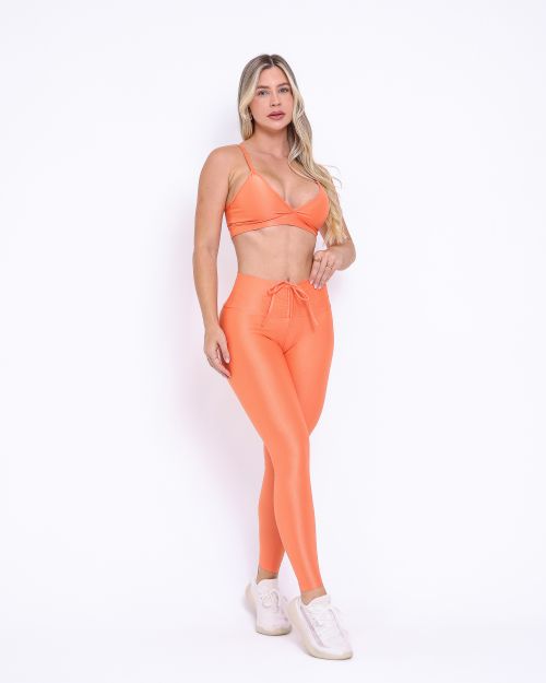 Conjunto Calça Legging Empina Compressão + Top Vi