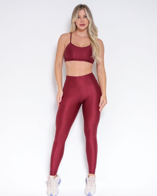 Conjunto Calça Empina Slim Compressão + Top Elisa