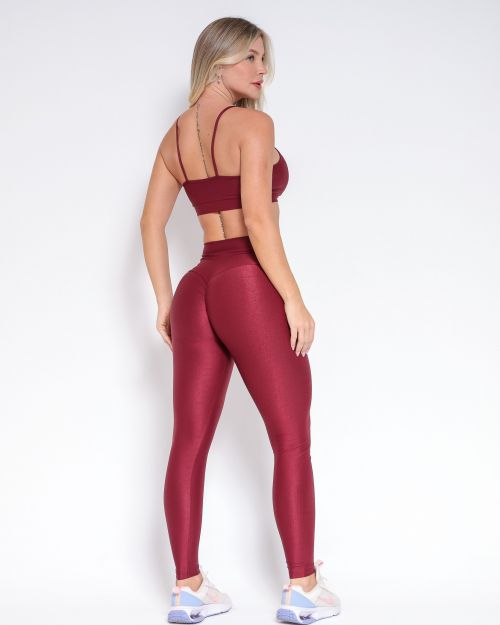 Conjunto Calça Empina Slim Compressão + Top Elisa