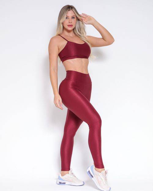 Conjunto Calça Empina Slim Compressão + Top Elisa
