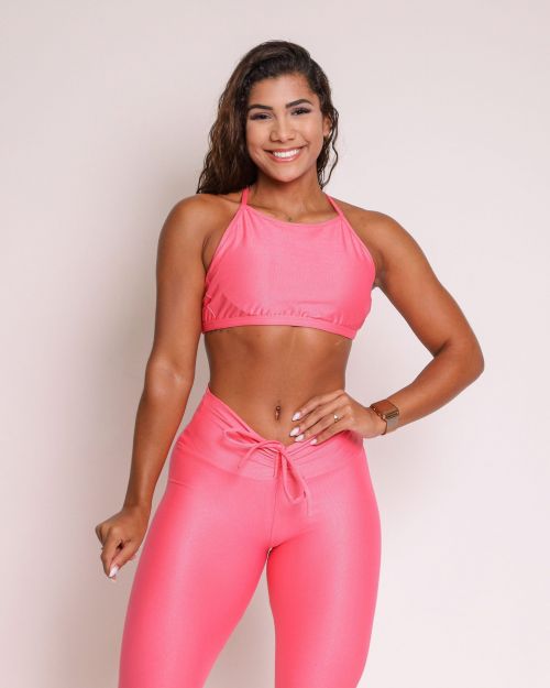 Conjunto Calça Legging Empina Compressão + Top Paula