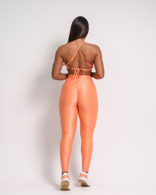 Conjunto Calça Legging Empina Compressão + Top Paula