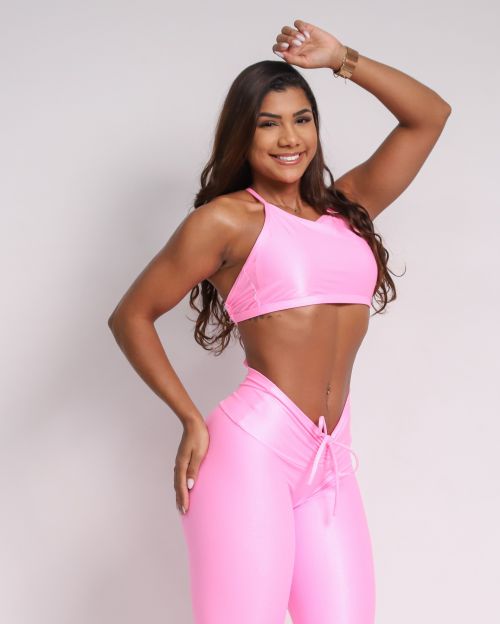 Conjunto Calça Legging Empina Compressão + Top Paula