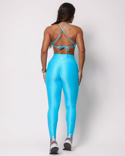 Conjunto Calça Legging Empina Compressão + Top Paula