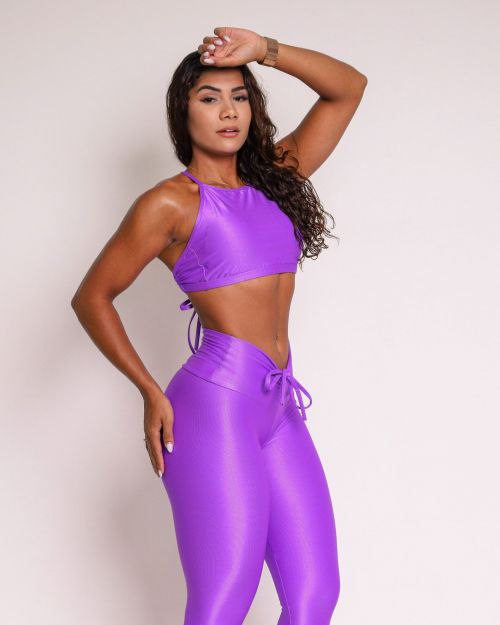Conjunto Calça Legging Empina Compressão + Top Paula