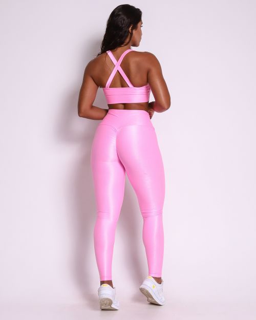 Conjunto Calça Legging Empina Compressão + Top Karol