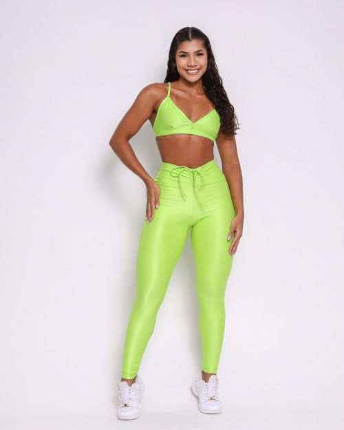 Conjunto Calça Legging Empina Compressão + Top Rafa