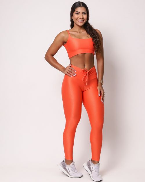 Conjunto Calça Legging Empina Compressão + Top Bruna