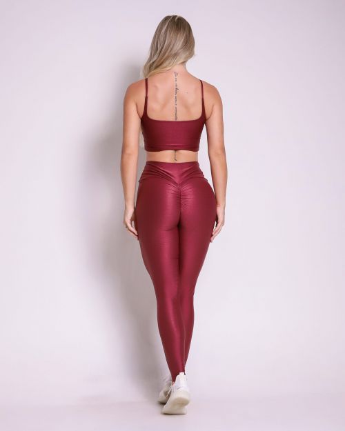 Conjunto Calça Legging Empina Compressão + Top Bruna