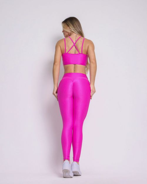 Conjunto Calça Legging Empina Compressão + Top Lari