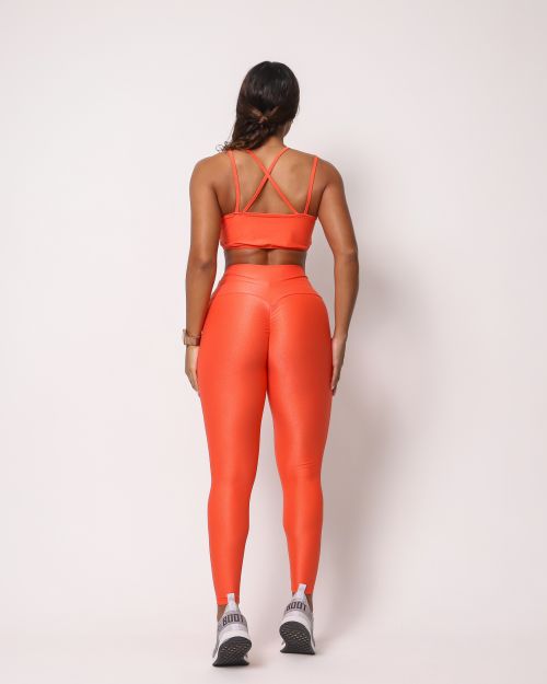 Conjunto Calça Legging Empina Compressão + Top Lari