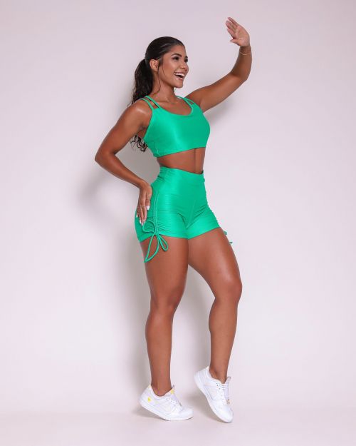 Conjunto Short Empina Cross Compress�o + Top Lari