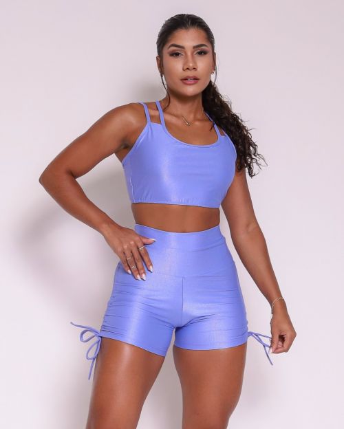 Conjunto Short Empina Cross Compress�o + Top Lari