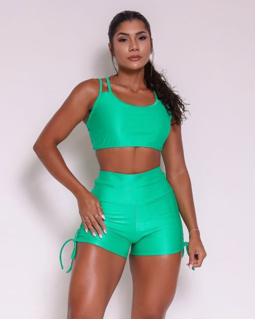 Conjunto Short Empina Cross Compress�o + Top Lari