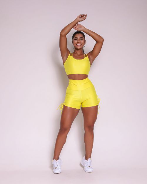 Conjunto Short Empina Cross Compress�o + Top Lari