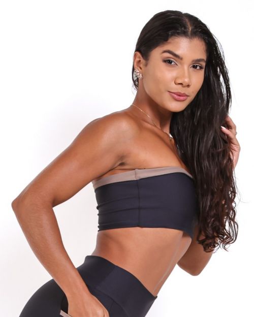 Top Faixa Dupla Face Light Bicolor