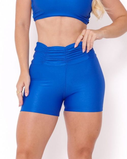 Short Básico Cós Franzido Compressão