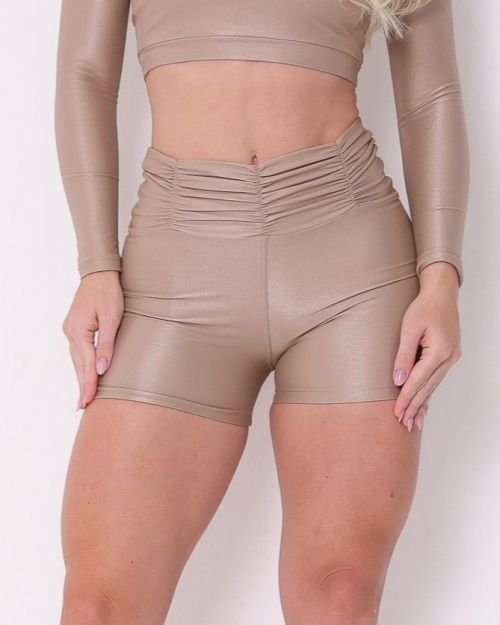 Short Básico Cós Franzido Compressão