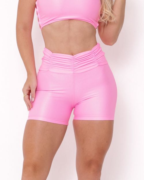 Short Básico Cós Franzido Compressão