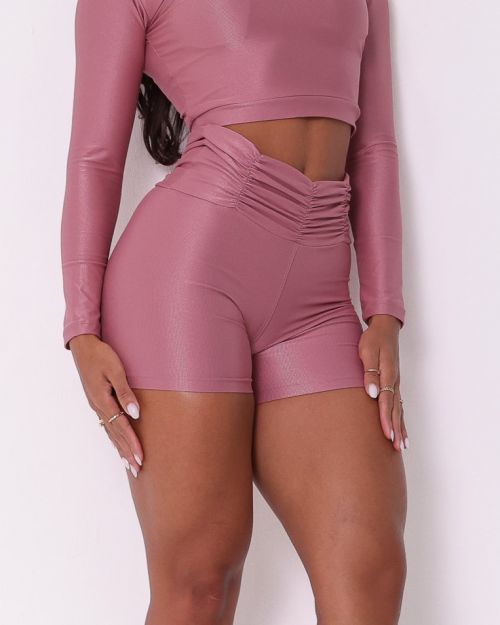 Short Básico Cós Franzido Compressão