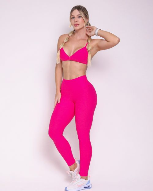 Conjunto Calça Legging Básica Light + Top Rafa