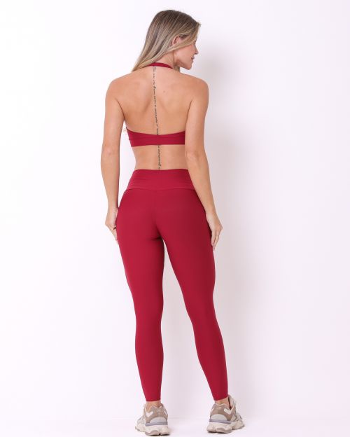 Conjunto Cal�a Legging B�sica Light + Top Jhully