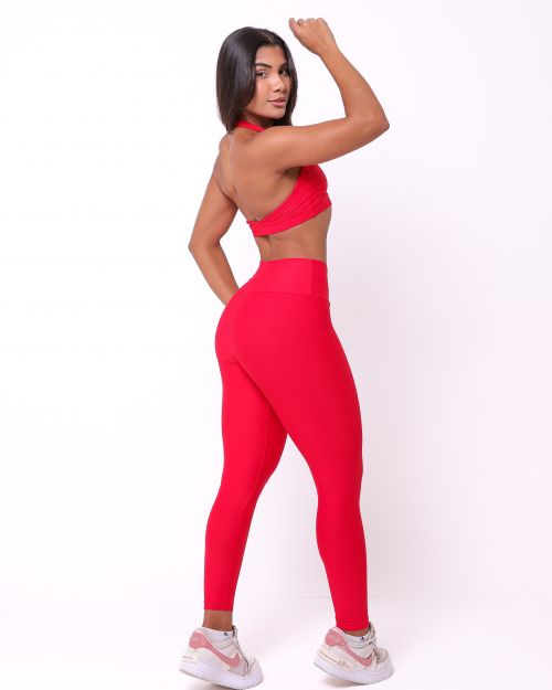 Conjunto Cal�a Legging B�sica Light + Top Jhully
