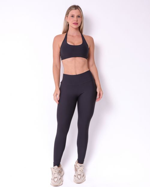 Conjunto Cal�a Legging B�sica Light + Top Jhully