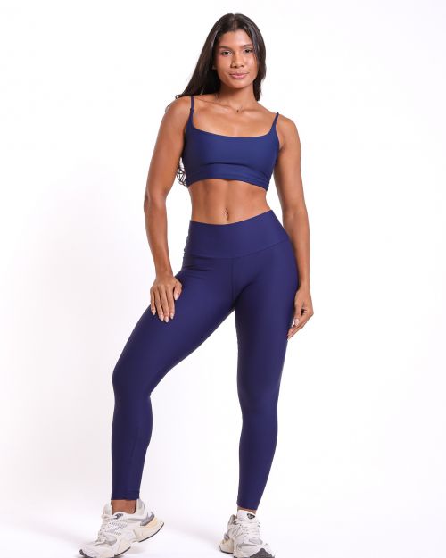 Conjunto Cal�a Legging B�sica Light + Top Bruna
