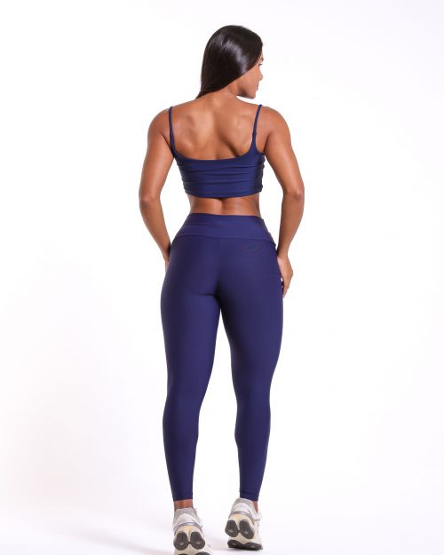Conjunto Cal�a Legging B�sica Light + Top Bruna