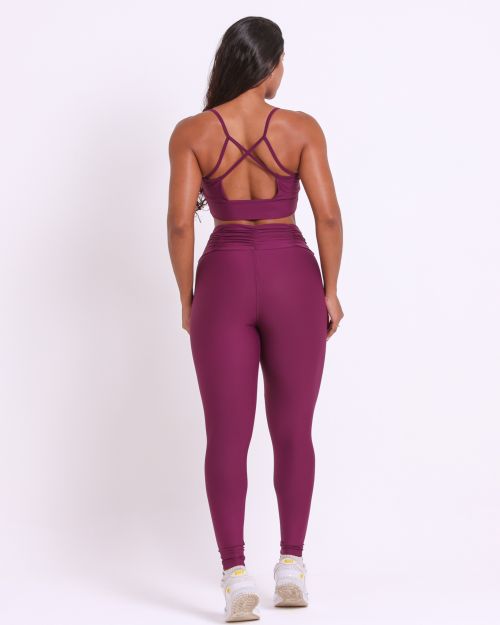 Conjunto Calça Básica Cós Franzido Light + Top Kelly