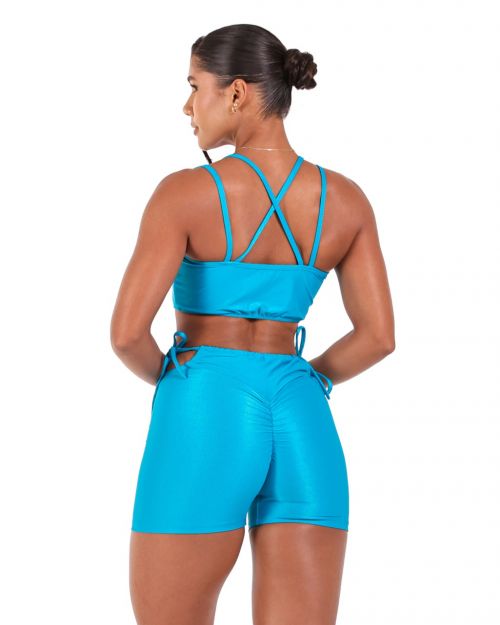 Conjunto Short Empina Ajuste Compressão + Top Lari