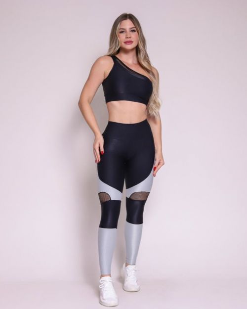 Conjunto Calça Legging Ana Compressão + Top Paloma