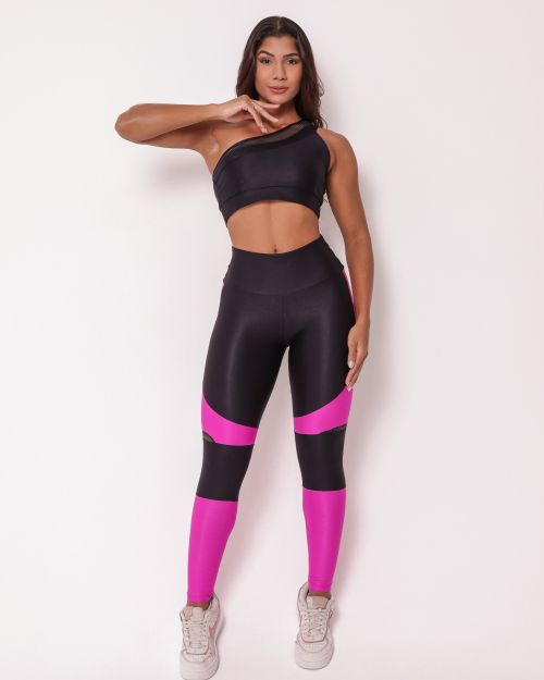 Conjunto Calça Legging Ana Compressão + Top Paloma
