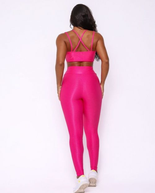 Conjunto Calça Legging Básica Compressão + Top Lari