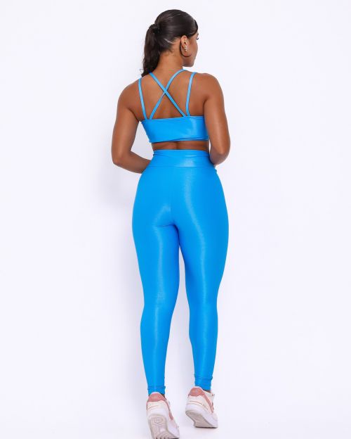 Conjunto Calça Legging Básica Compressão + Top Lari