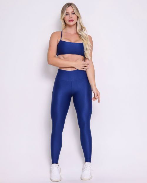 Conjunto Calça Legging Básica Compressão + Top Bianca