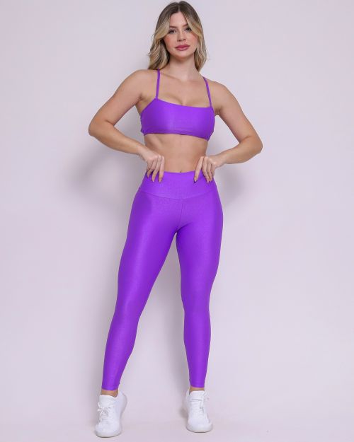 Conjunto Calça Legging Básica Compressão + Top Bianca