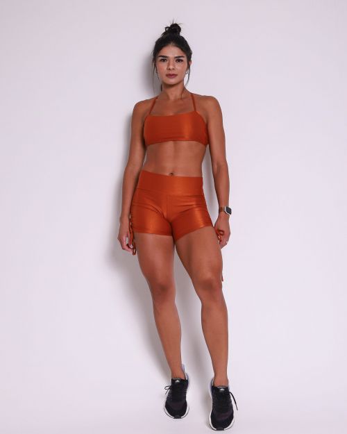 Conjunto Short Cross Compressão + Top Bianca