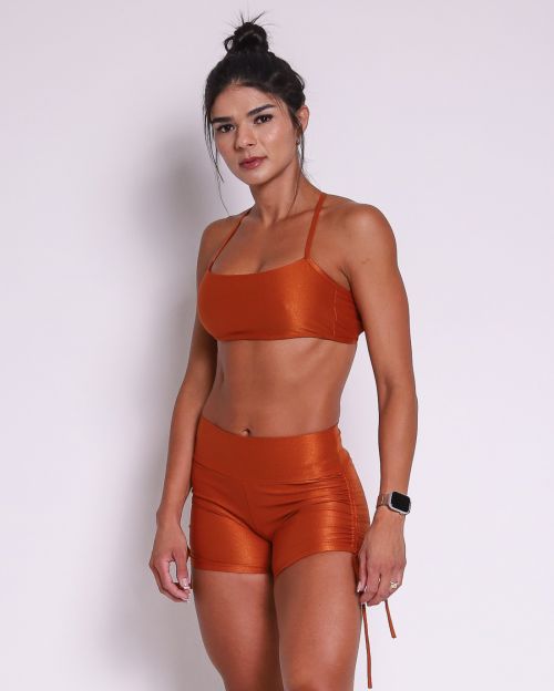 Conjunto Short Cross Compressão + Top Bianca