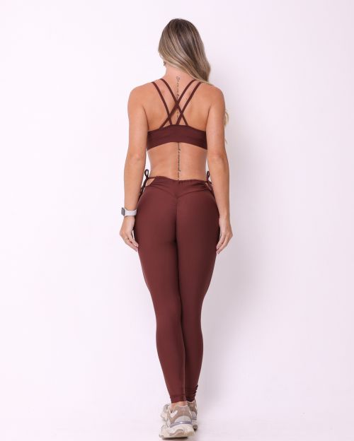 Conjunto Calça Empina Ajuste Light + Top Lu
