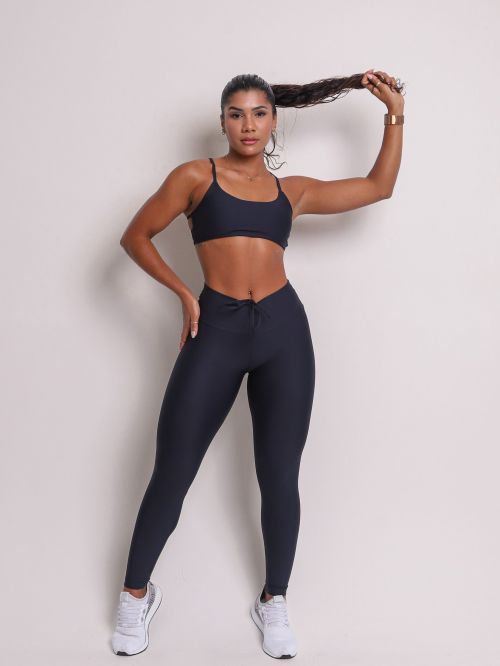 Conjunto Calça Legging Empina Light + Top Aline