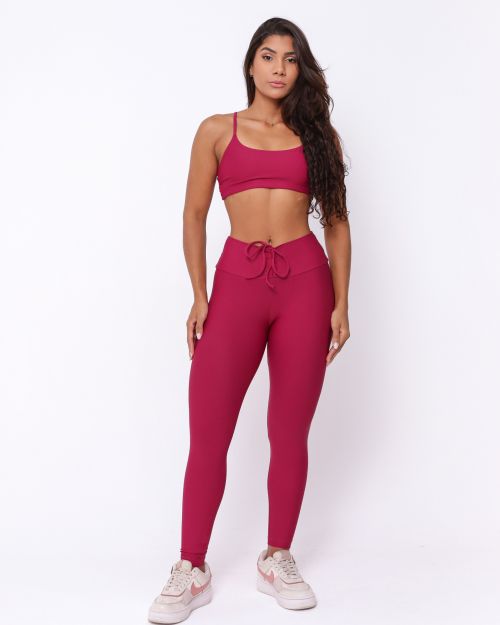 Conjunto Calça Legging Empina Light + Top Aline