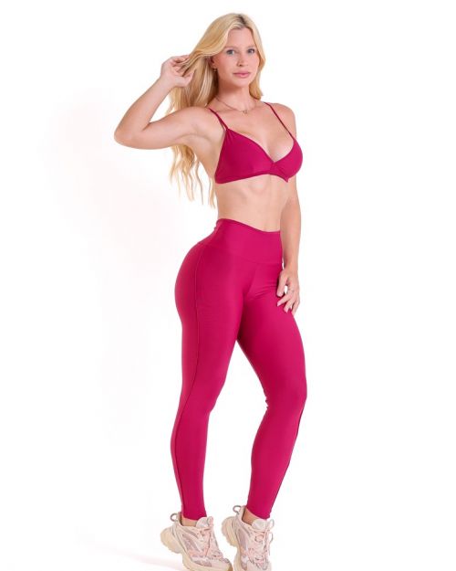 Conjunto Calça Legging Empina Vivo Cós Reto Light + Top Rafa